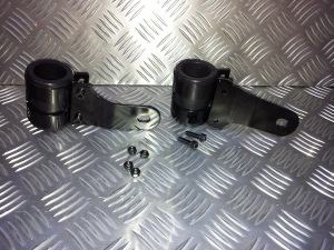 Black Headlight Bracket's from Triumph Custom Parts